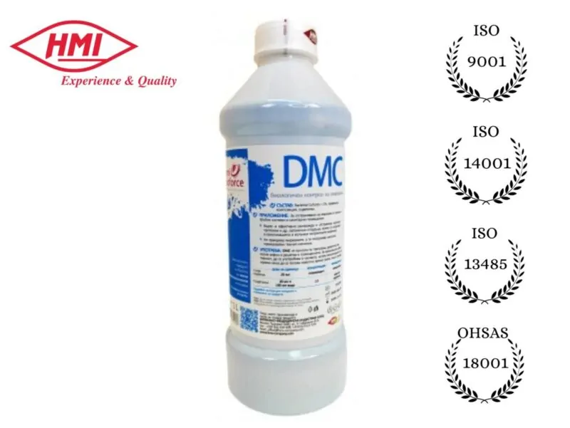 HMI® BIOFORCE DMC - 1 л. Био отпушване, почистване и обезмирисяване на канали, сифони в бани и тоалетни, канализационата мрежа