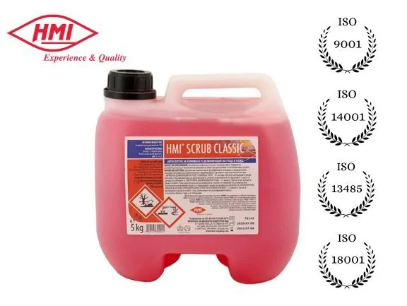 HMI® SCRUB CLASSIC 5 л Антисептик течен сапун за ръце и тяло
