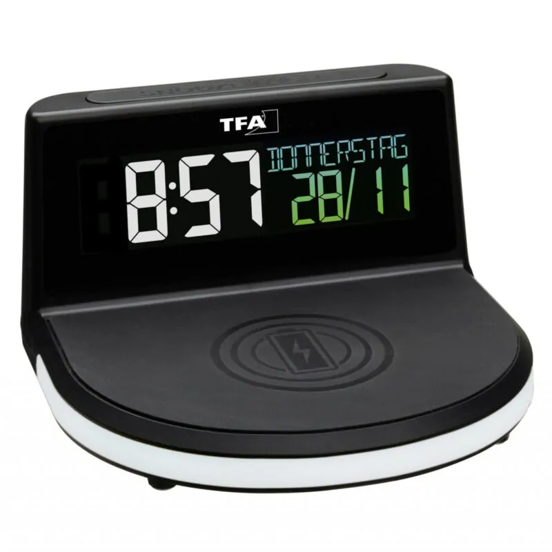 Будилник с температура и безжична зарядна станция "CHARGE-IT WIRELESS" /Арт.№ 60.2028.01