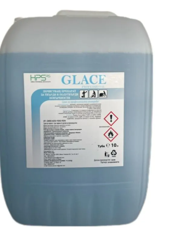 JG® Glace 10 л Концентрат на алкохолна основа за почистване на под и санитария. По НАССР. Без изплакване