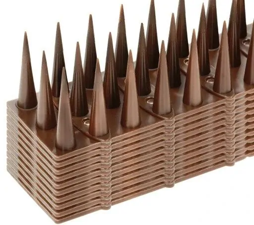 Шипове МИНИ кафяви отблъскващи котки и птици - 500 см. (1500 см) - 10 бр.
