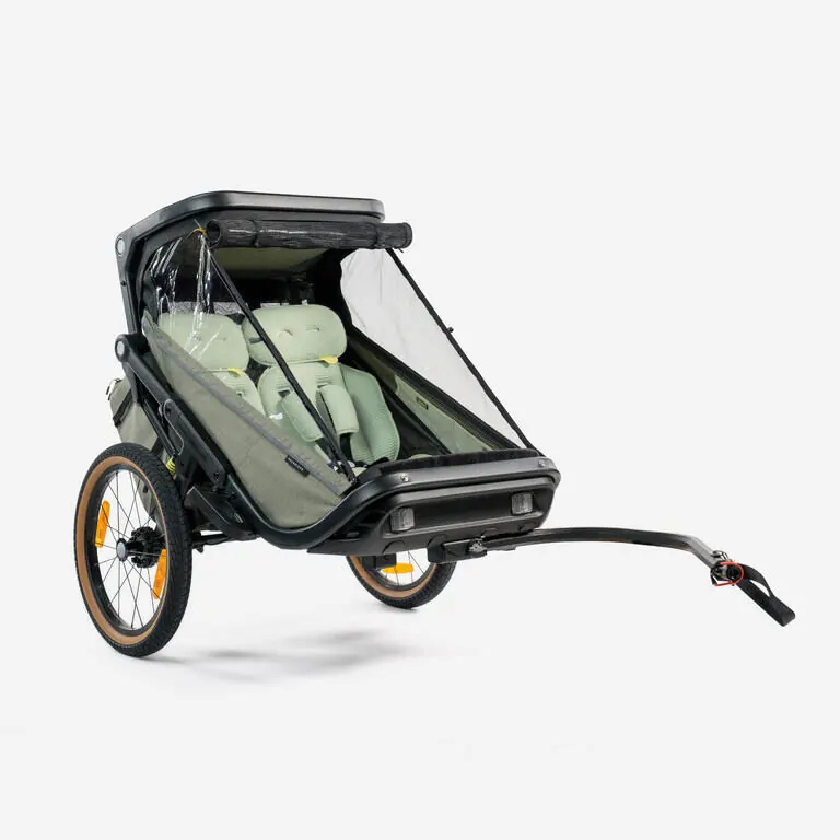 ROCKRIDER КОМПАКТНО СГЪВАЕМО РЕМАРКЕ ЗА ДЕТЕ EXPL 900, 2-МЕСТНО, С ФУНКЦИЯ БЕБЕШКА КОЛИЧКА
